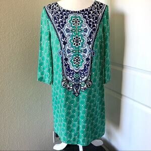 Boden Ingrid Kaftan Aqua Tunic